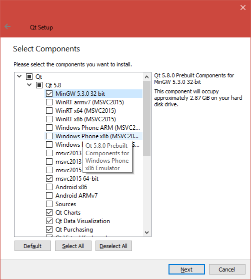 installation qt5 - etape 6