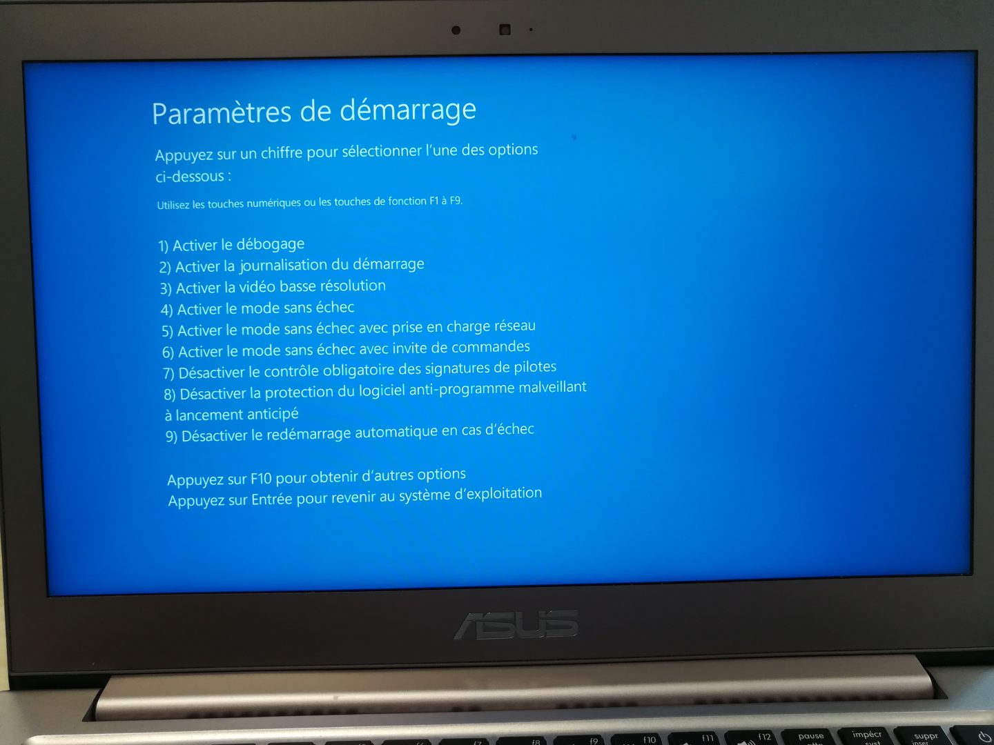 Mode Sans Echec - Windows 10 1803