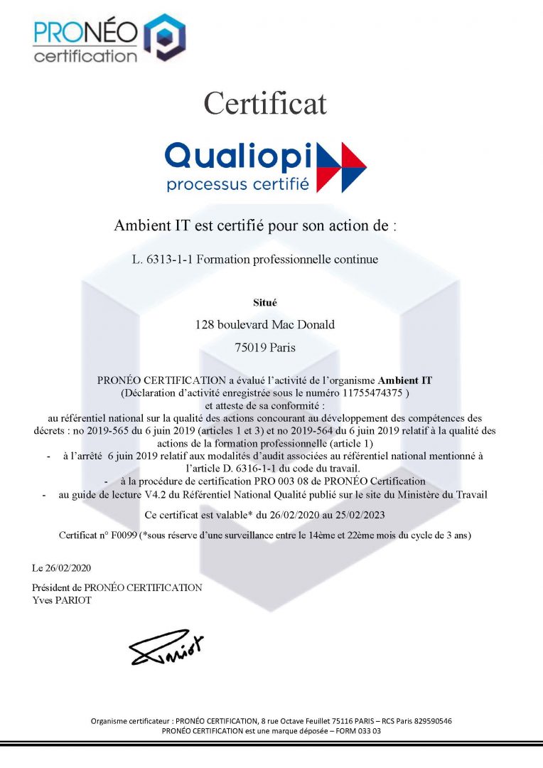 Qualiopi Mise En œuvre Du Referentiel National Qualite Des